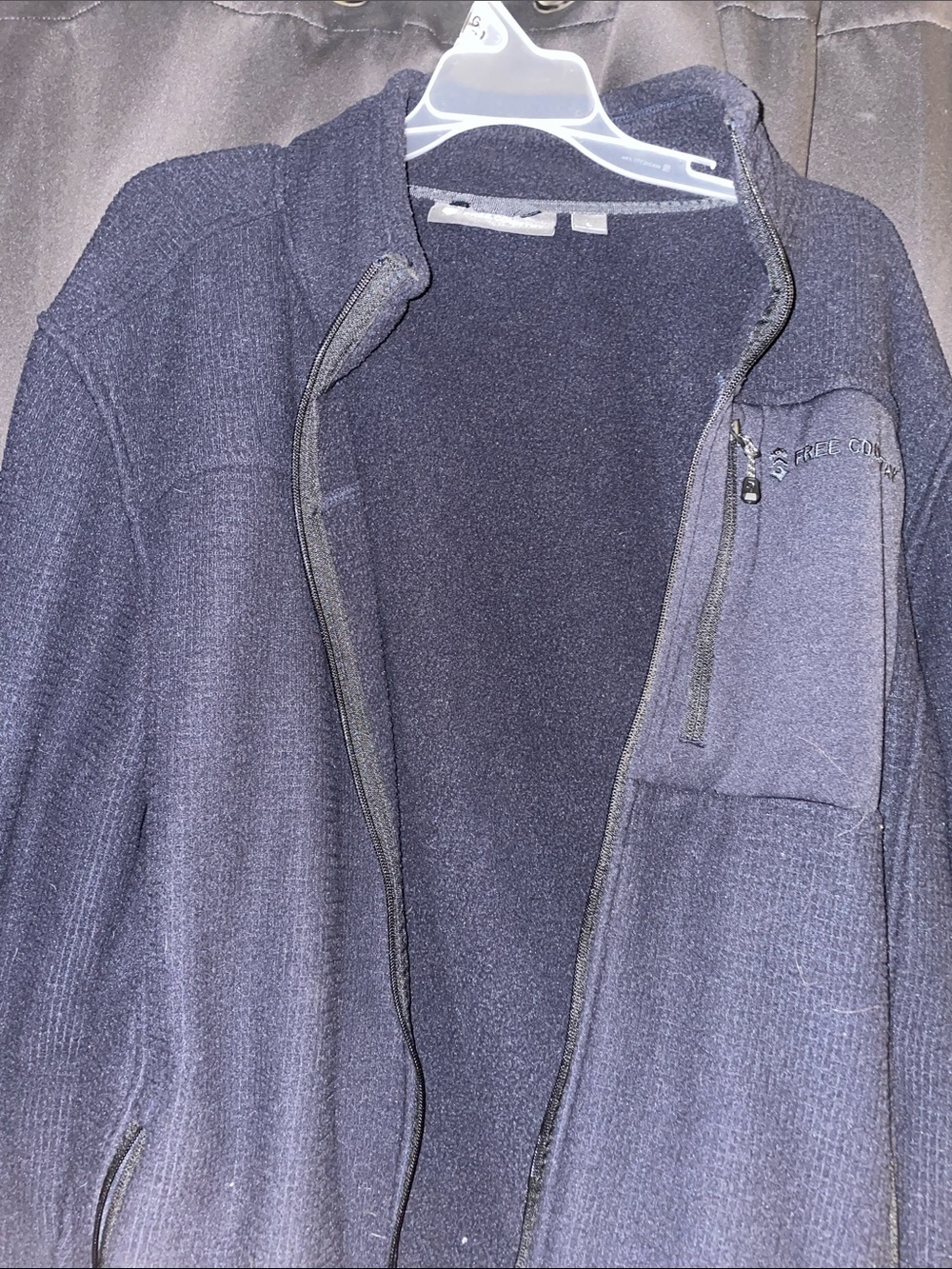 Free Country Men's Dark Navy Full-Zip Knit Jacket
